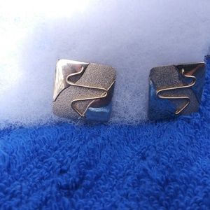 Sterling silver square earrings. Beautiful